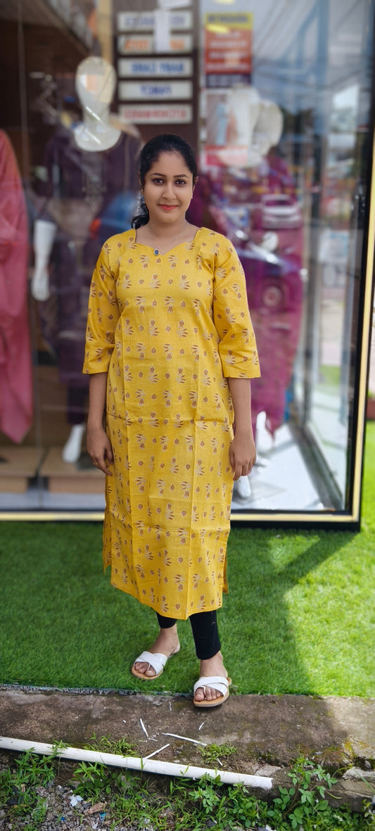 0161- Stylish Cotton Summer Kurti